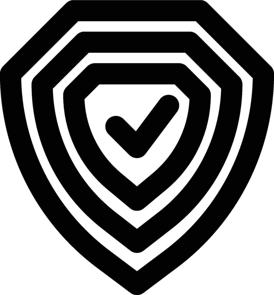 Defense in Depth, Multi Layer, Computer Security Outline Icon vector