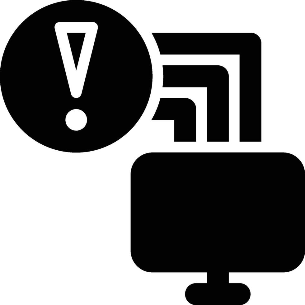 Threat, Risk Glyph Solid Icon vector