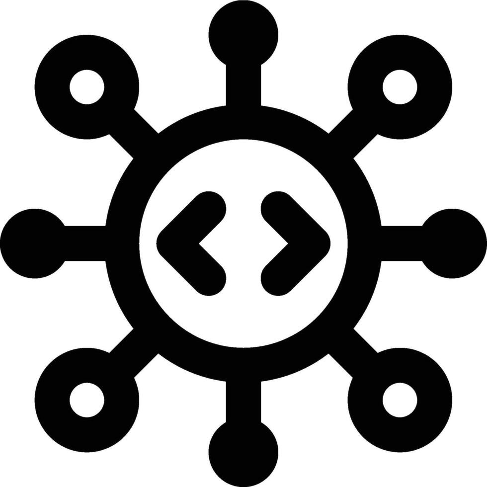Malware, Malicious Code Outline Icon vector