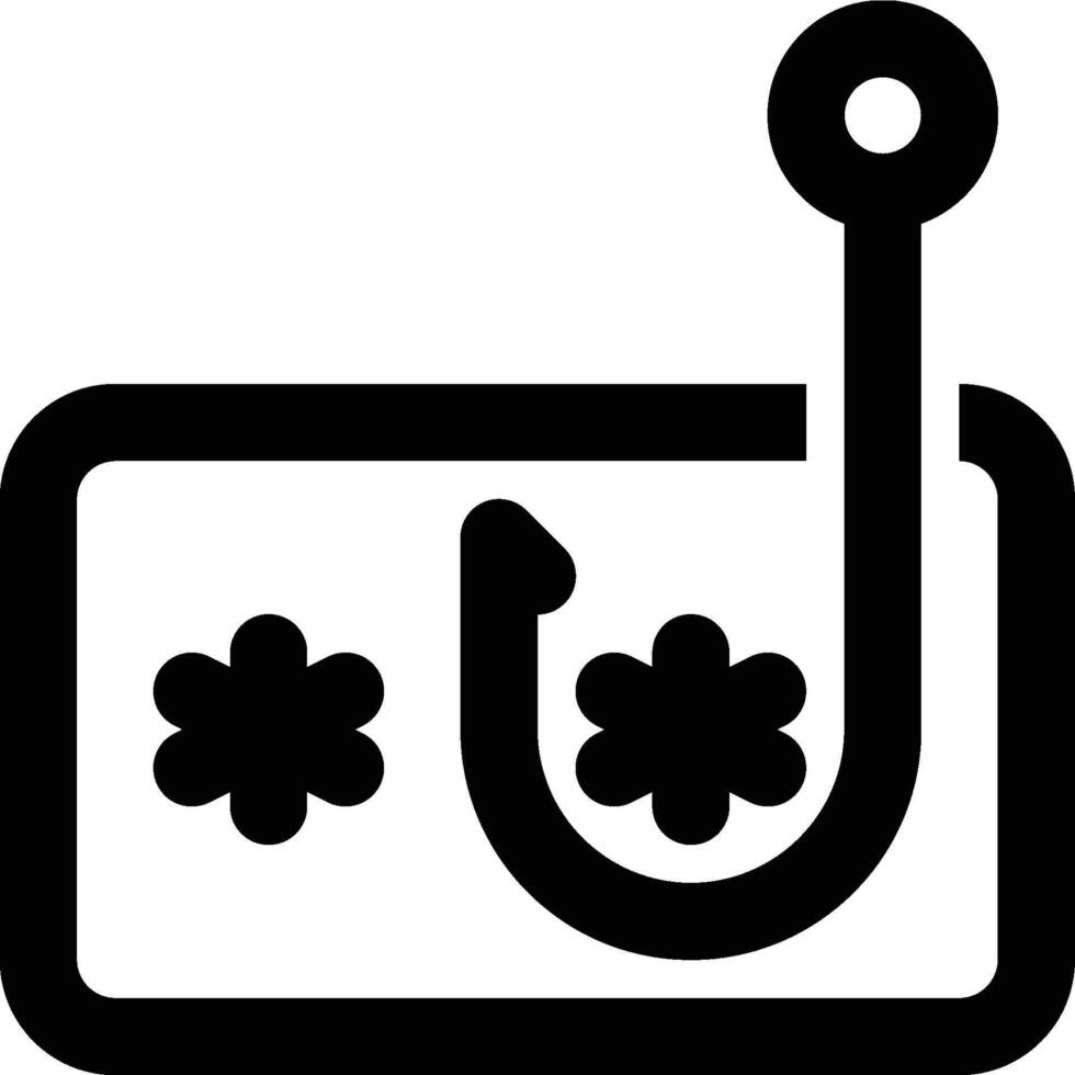 Phishing, Fraud, Scam Outline Icon vector