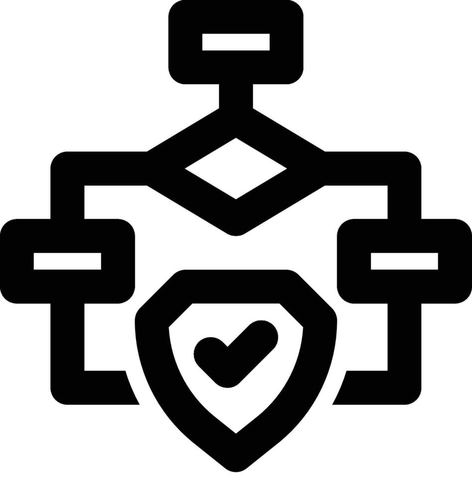 Algorithm, Computer Security, Cyber Security Outline Icon vector
