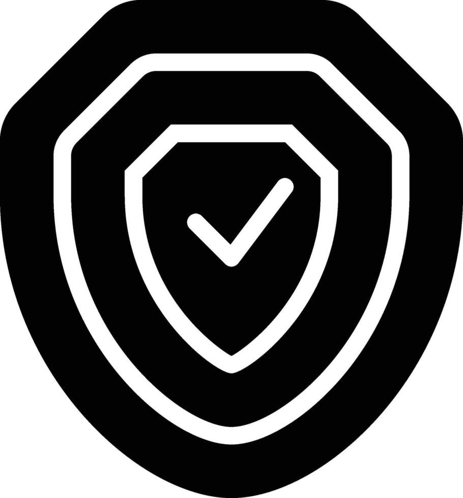 Defense in Depth, Multi Layer Security Glyph Solid Icon vector
