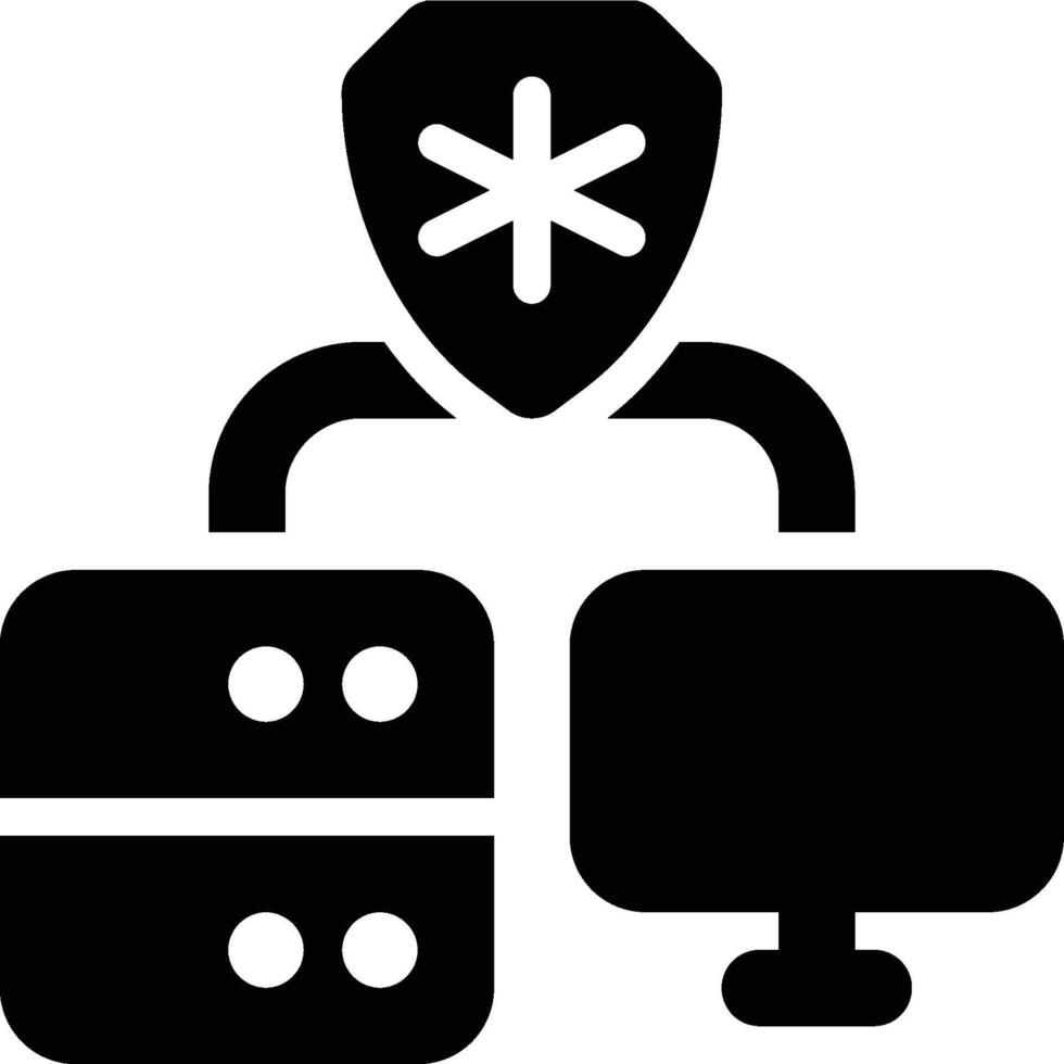 TLS, Transport Layer Security Glyph Solid Icon vector
