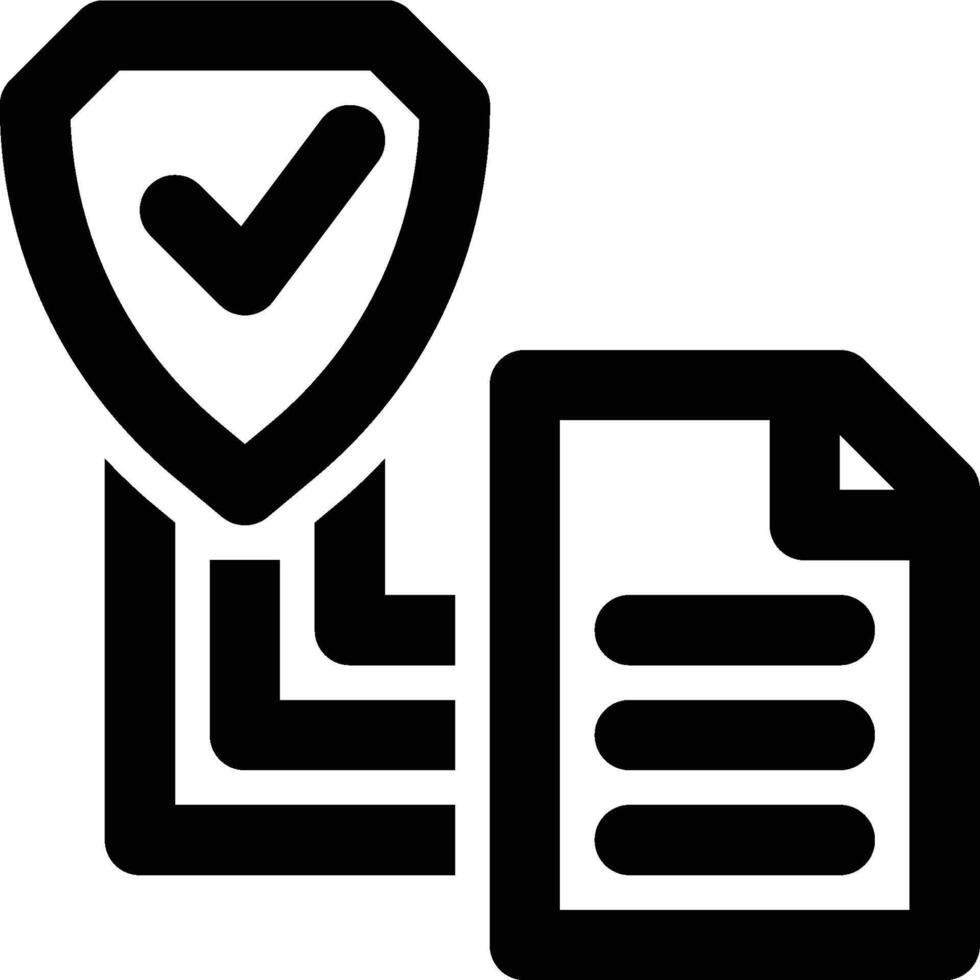 Data Security, Information Security Outline Icon vector