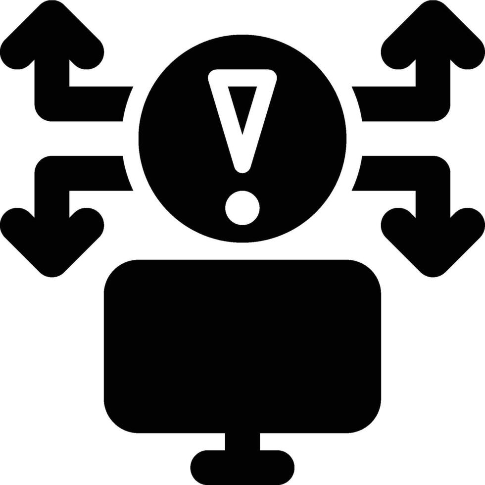 Exposure, Exploit Glyph Solid Icon vector
