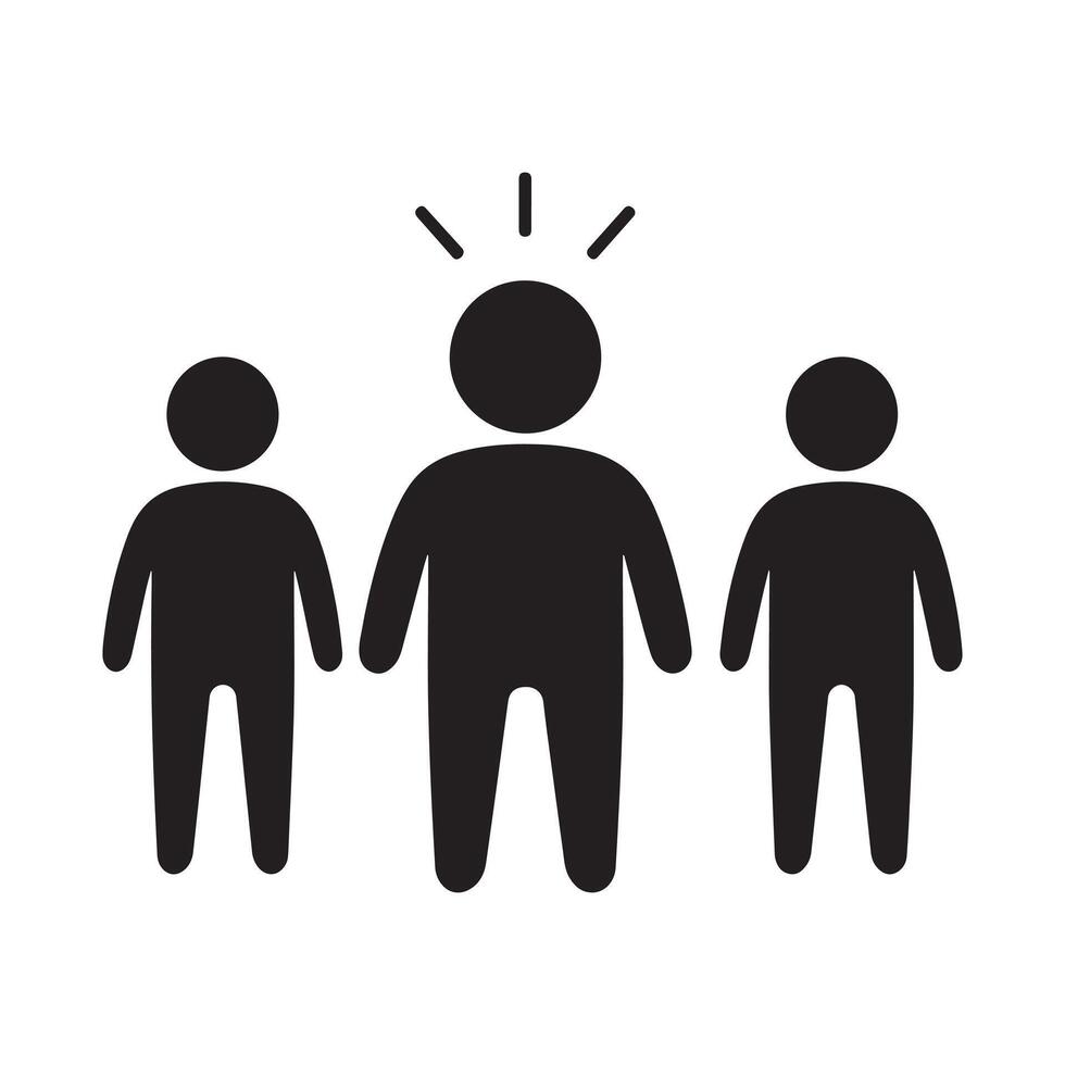 Team Leadership and Collaboration icon vector