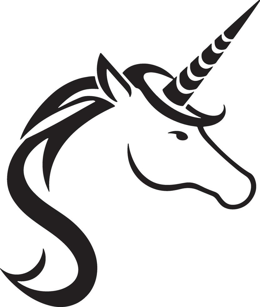 Best Horse head silhouette icon vector