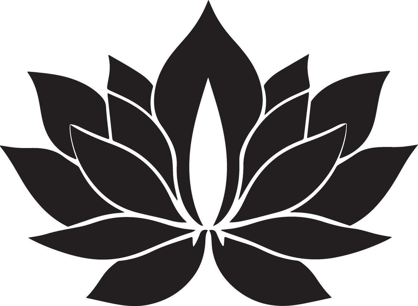 Best Lotus Flower Silhouette art vector
