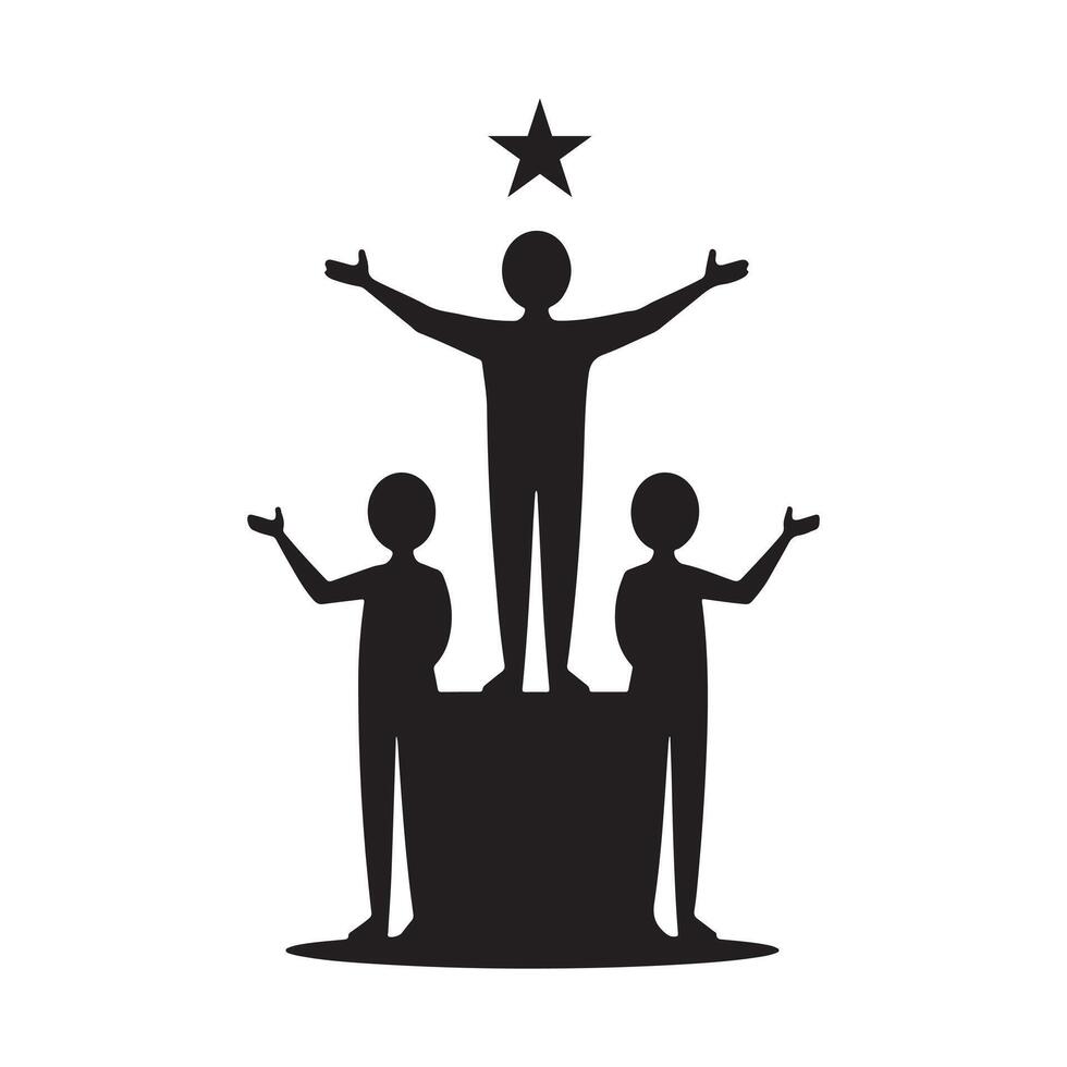 Best Team Success Collaboration icon vector