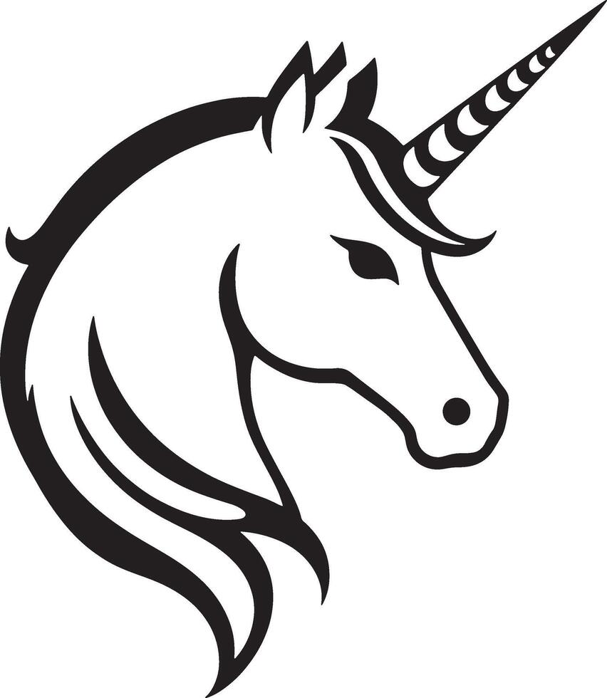 Horse head silhouette design vector