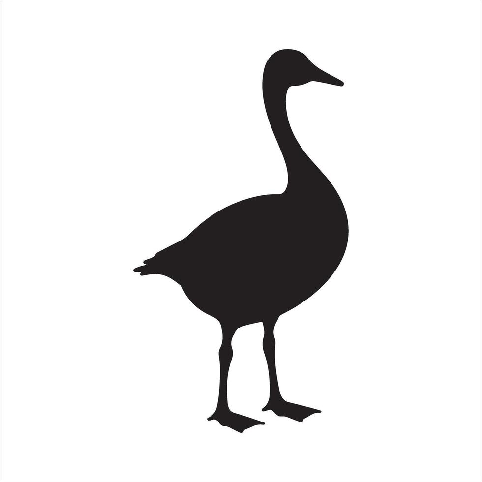 Silhouettes of ducks vector