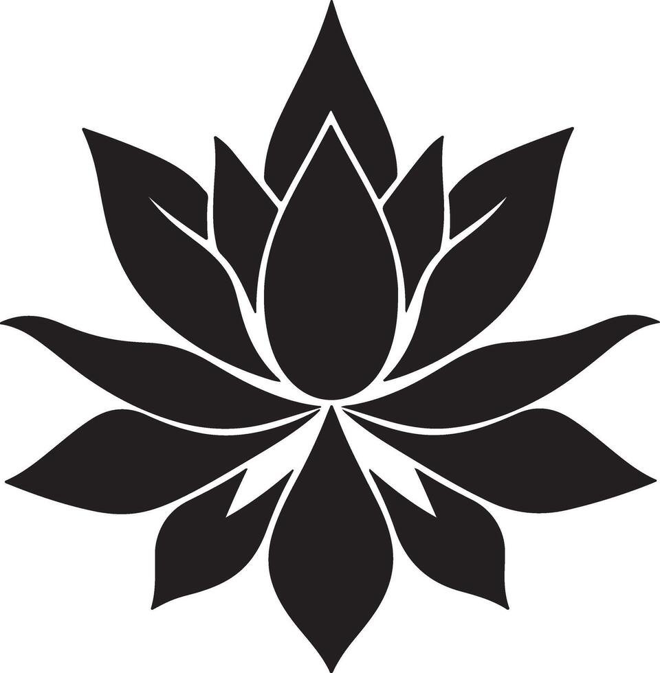 Best Lotus Flower Silhouette vector