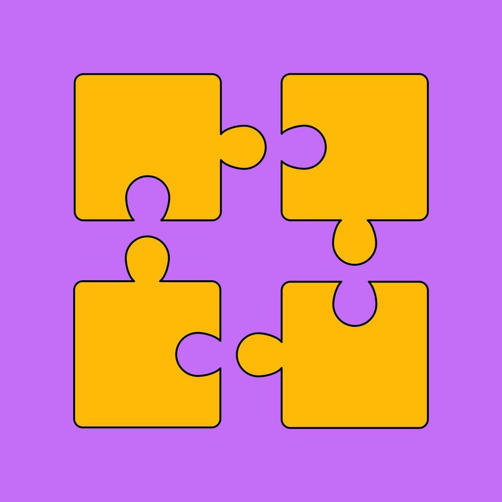 Puzzle icon. Teamwork symbol. Plugins sign. Flat design. illustration vector