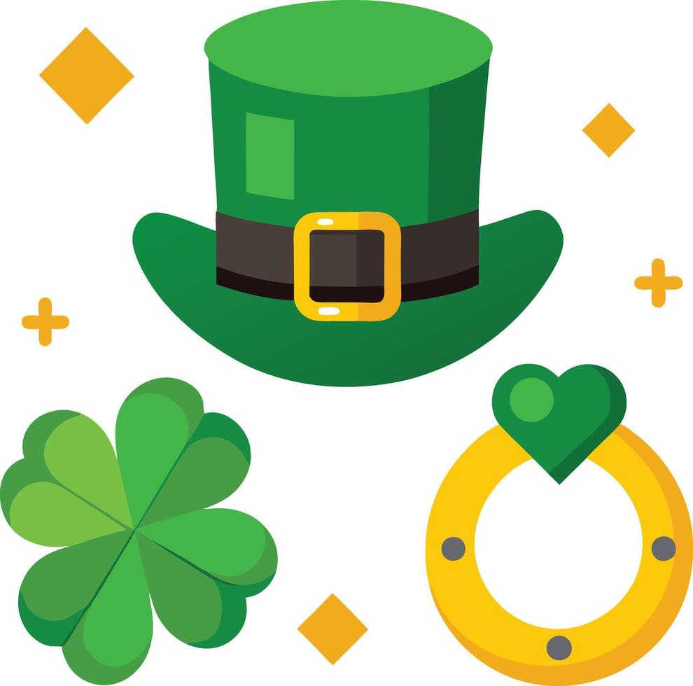 Lucky Charms of St. Patrick's Day vector