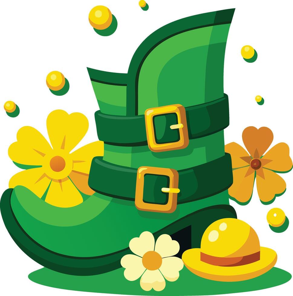 Lucky Leprechaun Boot vector