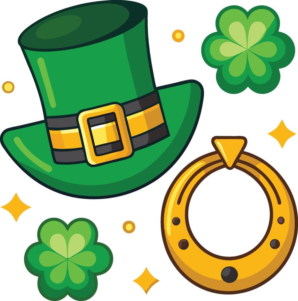 St Patricks Day Symbols vector