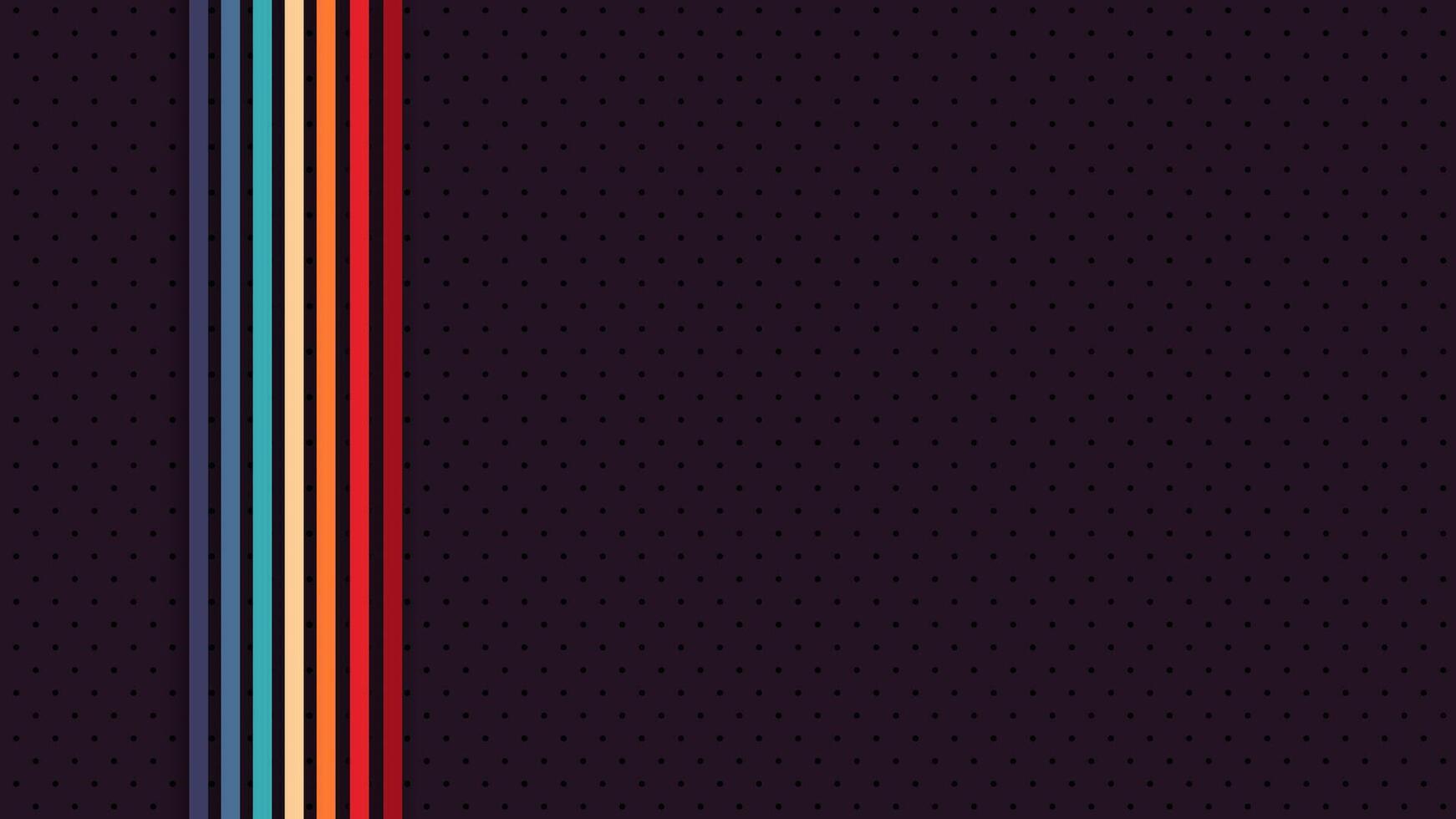 Abstract retro design with colorful lines in 1970s, 1980s, and 1960s style. Funky futuristic technology background for creative use. vector