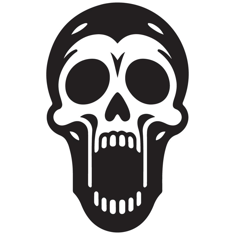 Scary Skull Image Illustration Perfect for Halloween Designs vector