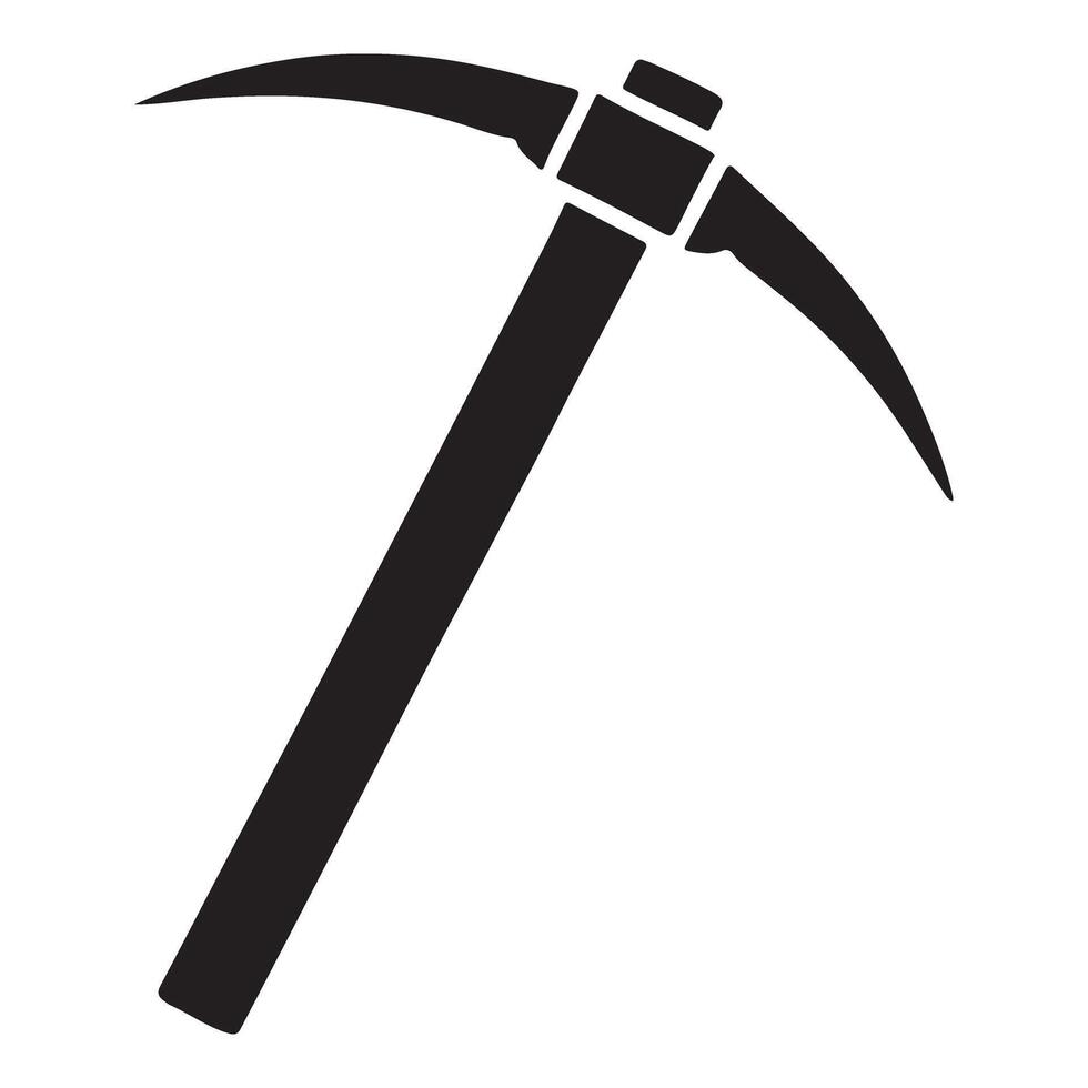 Detailed Pickaxe Illustration Mining Equipment for Excavation Work design vector