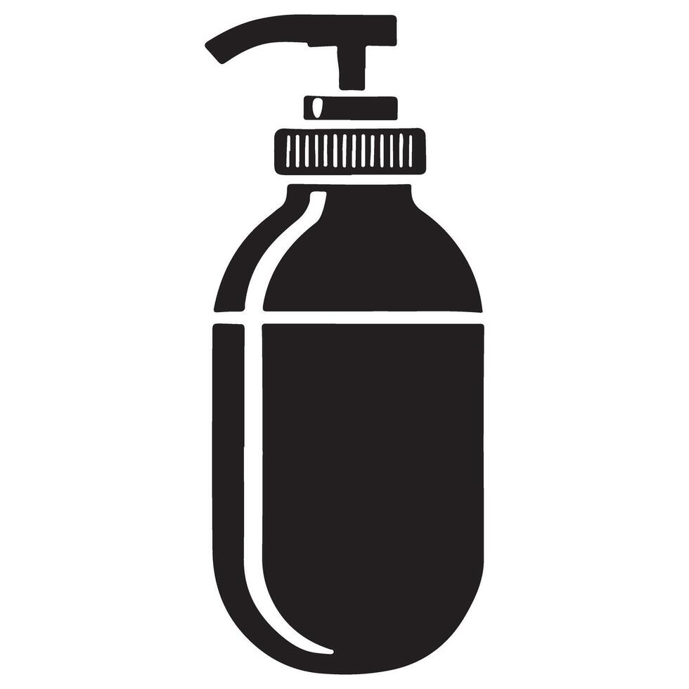 Hand Soap Dispenser Bottle Illustration for Hygiene Promotion vector