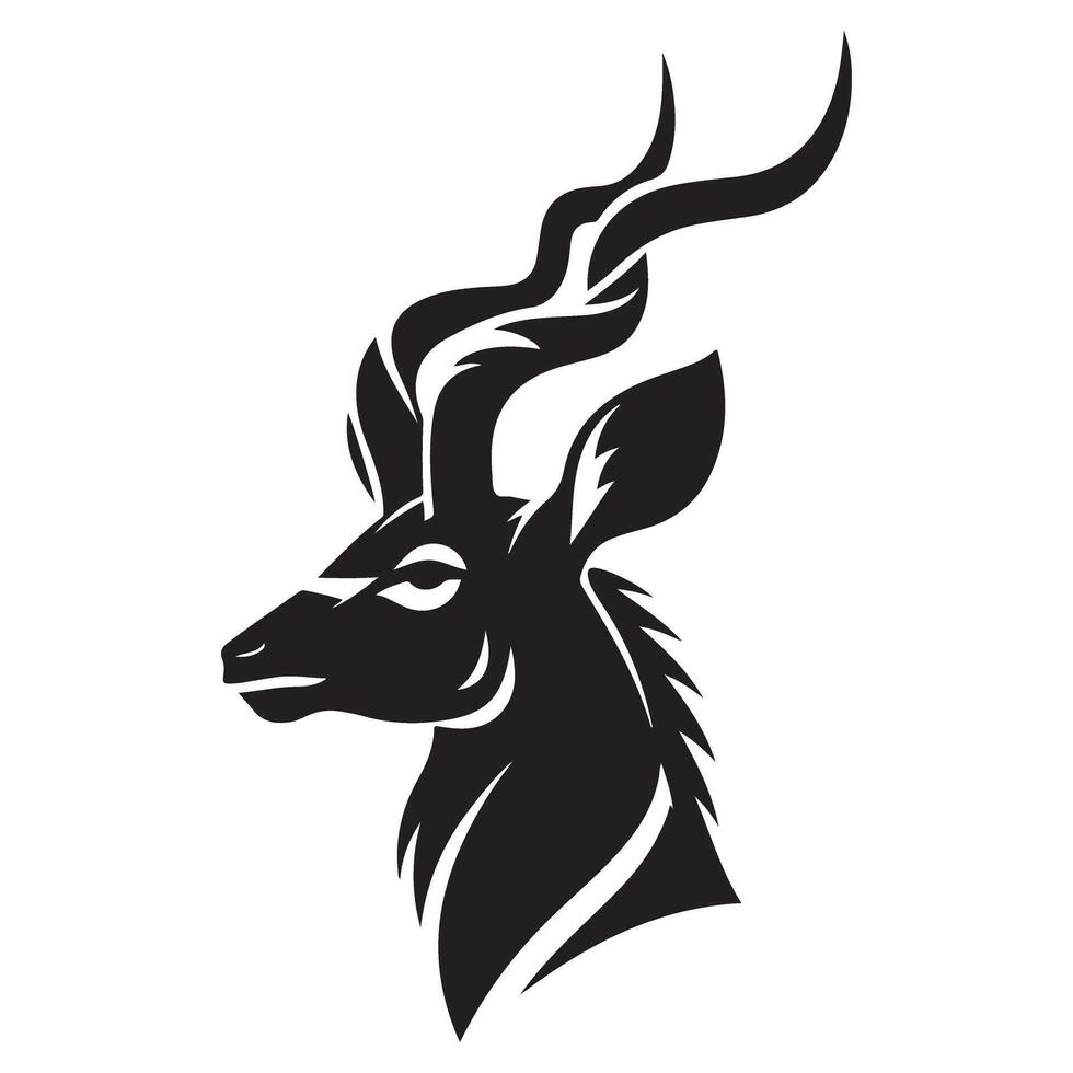 Magnificent Kudu Illustration Highlighting the Elegance of African Wildlife vector