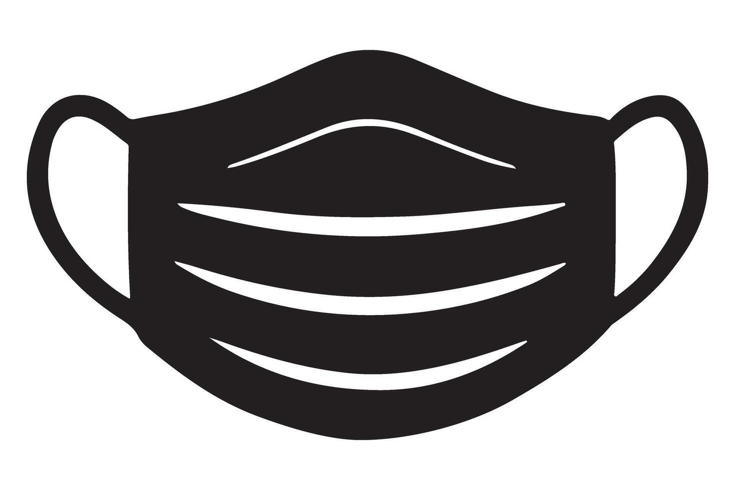 Stylish Face Mask Graphic for Preventing the Virus Spread vector