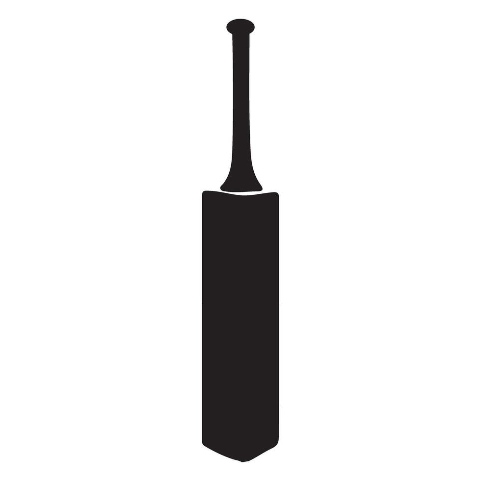 Cricket Bat Silhouette Graphic for Sports and Recreation vector