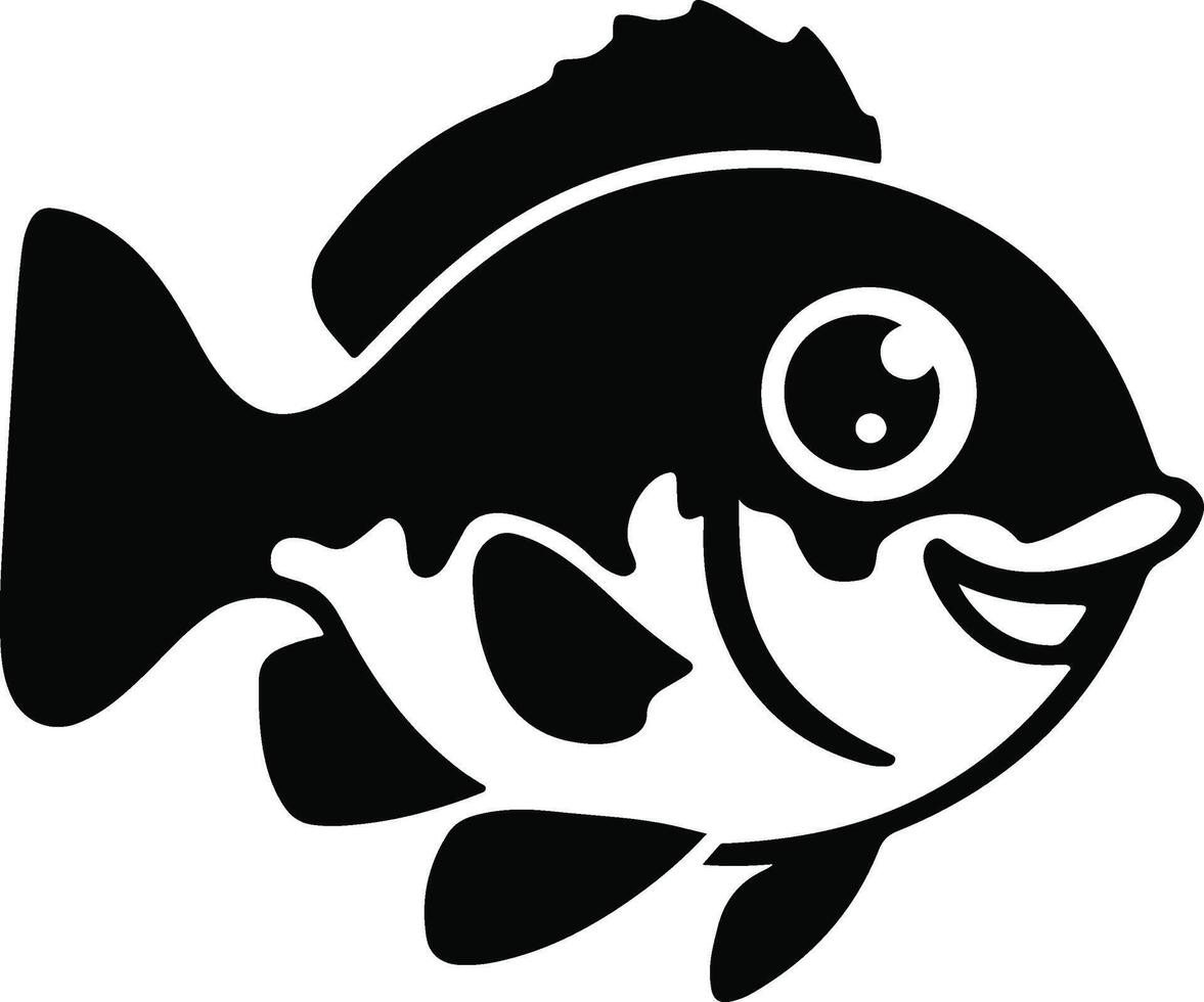 Creative Fish Silhouette Design Artwork vector