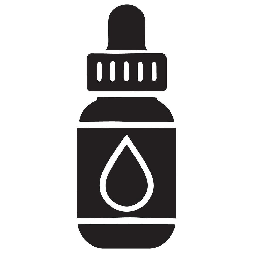 Essential Oil Bottle for Aromatherapy, Health and Wellness vector