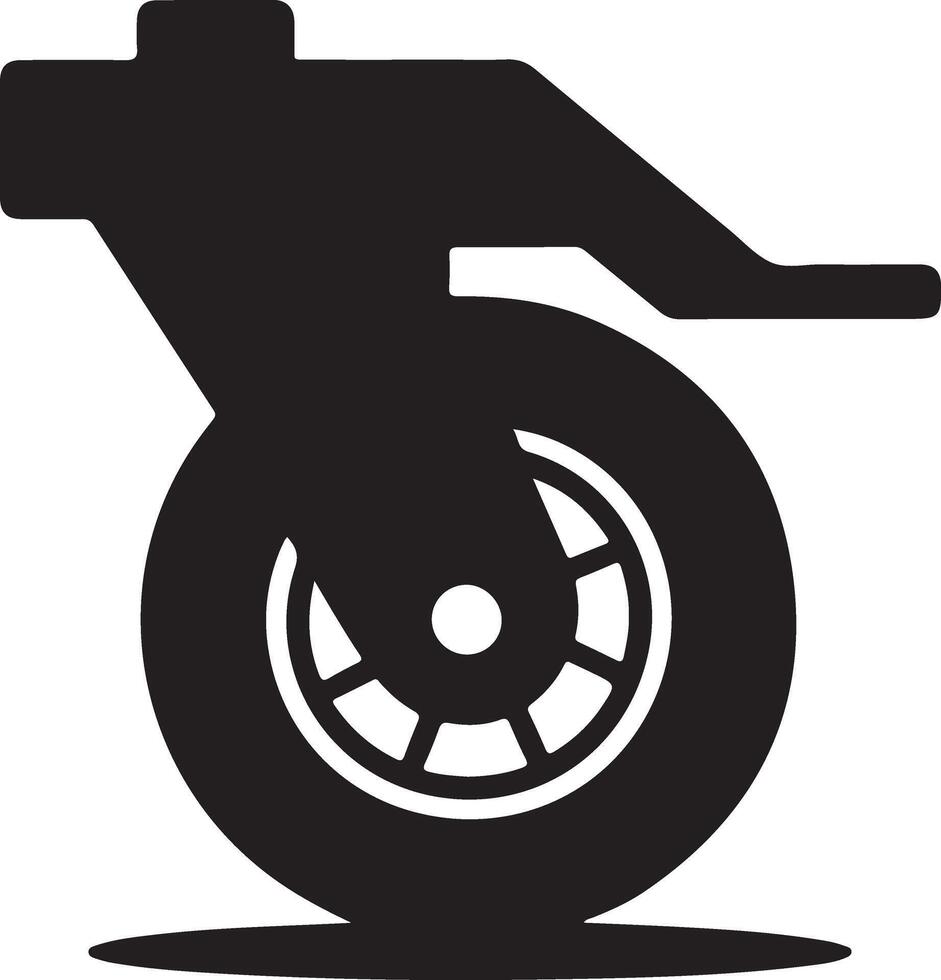 caster wheel on a white background vector