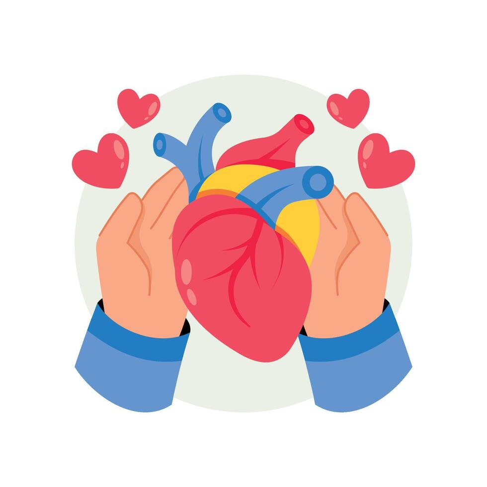 Organ Donation Concepts Style illustrations. EPS 10 File stock illustration vector