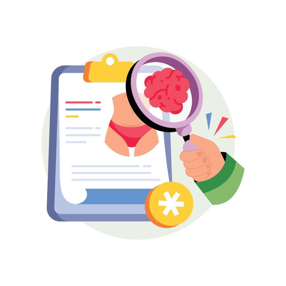 Early Detection Concepts Style illustrations. EPS 10 File stock illustration vector