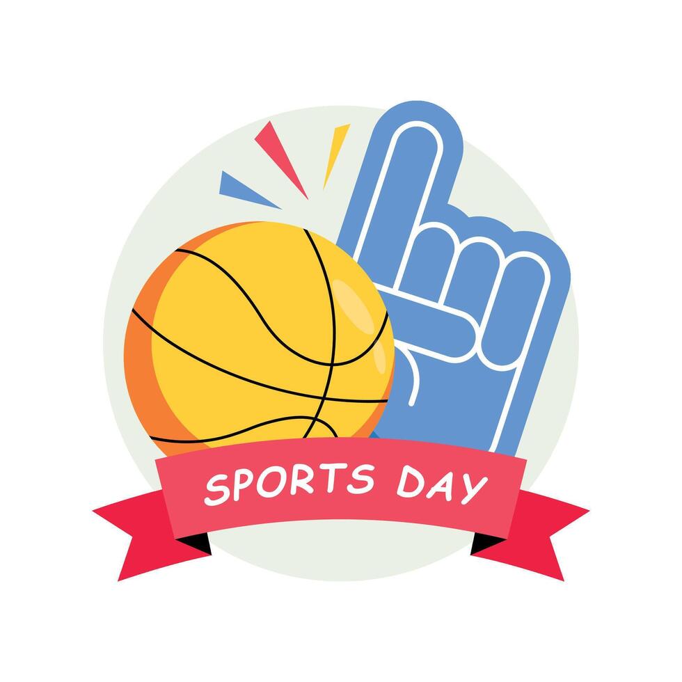 Sports Day at School Concepts Style illustrations. EPS 10 File stock illustration vector
