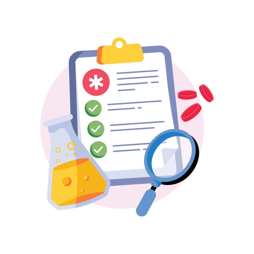 Medical Reports Concepts Style illustrations. EPS 10 File stock illustration vector