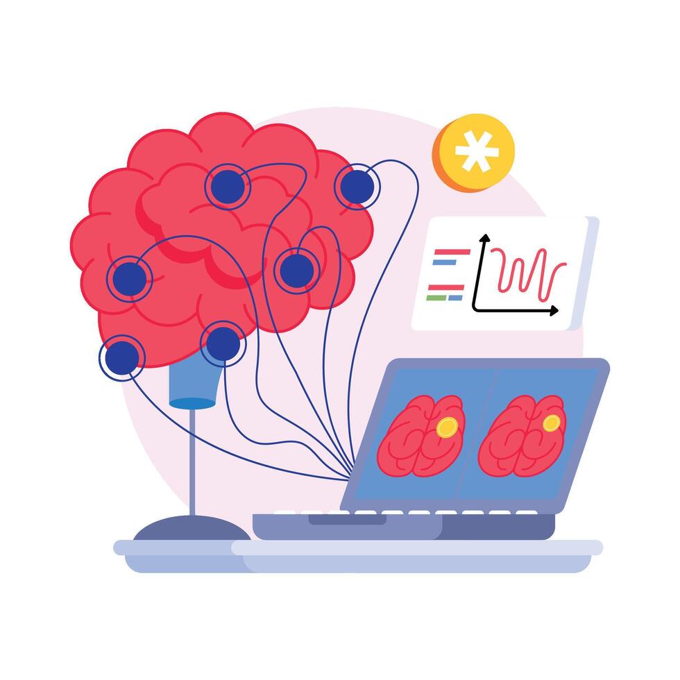 Brain Tumor Concepts Style illustrations. EPS 10 File stock illustration vector