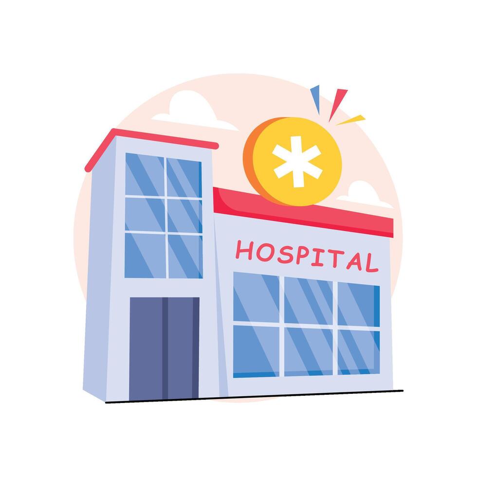 Hospital Concepts Style illustrations. EPS 10 File stock illustration vector