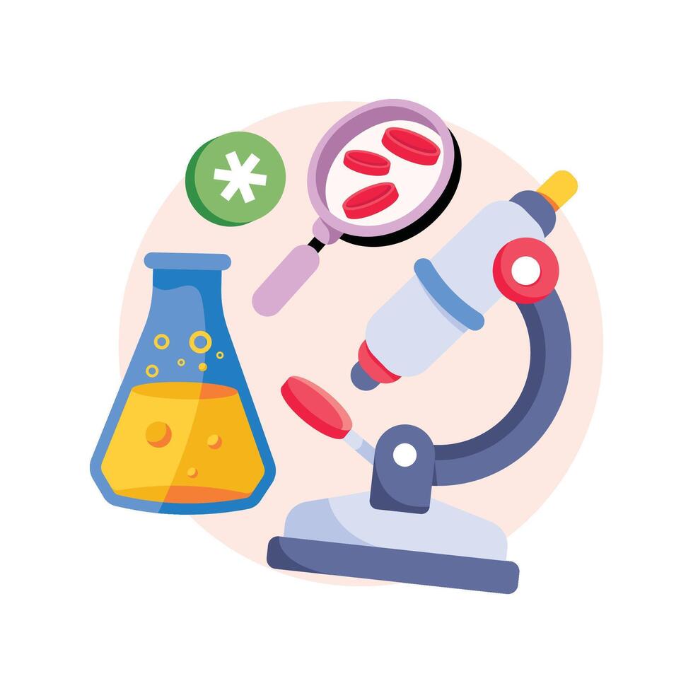 Medical Research Concepts Style illustrations. EPS 10 File stock illustration vector