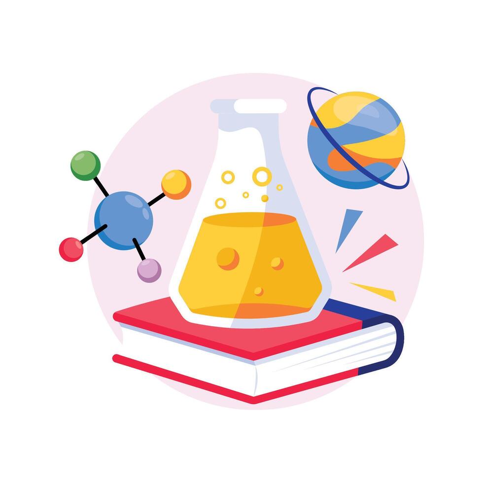 Chemistry Concepts Style illustrations. EPS 10 File stock illustration vector