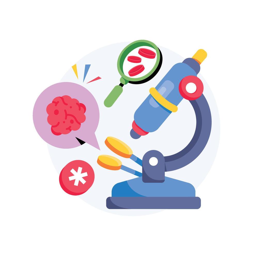 Cancer Research Concepts Style illustrations. EPS 10 File stock illustration vector
