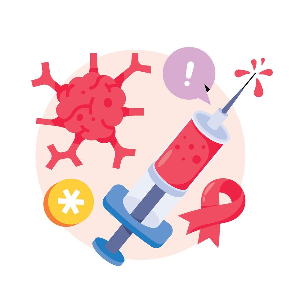 Immunotherapy Concepts Style illustrations. EPS 10 File stock illustration vector