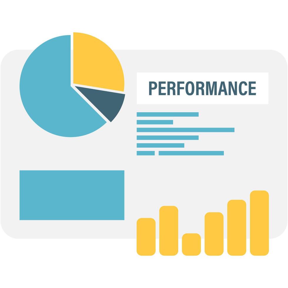 Company Performance Report, financial reports and business analysis vector