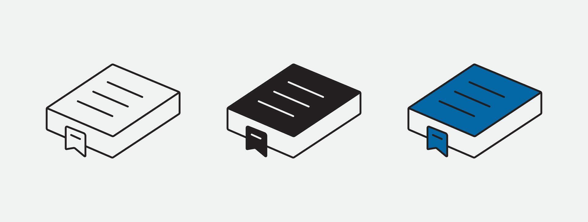 Stylish Notebook Set for Writing and Sketching vector