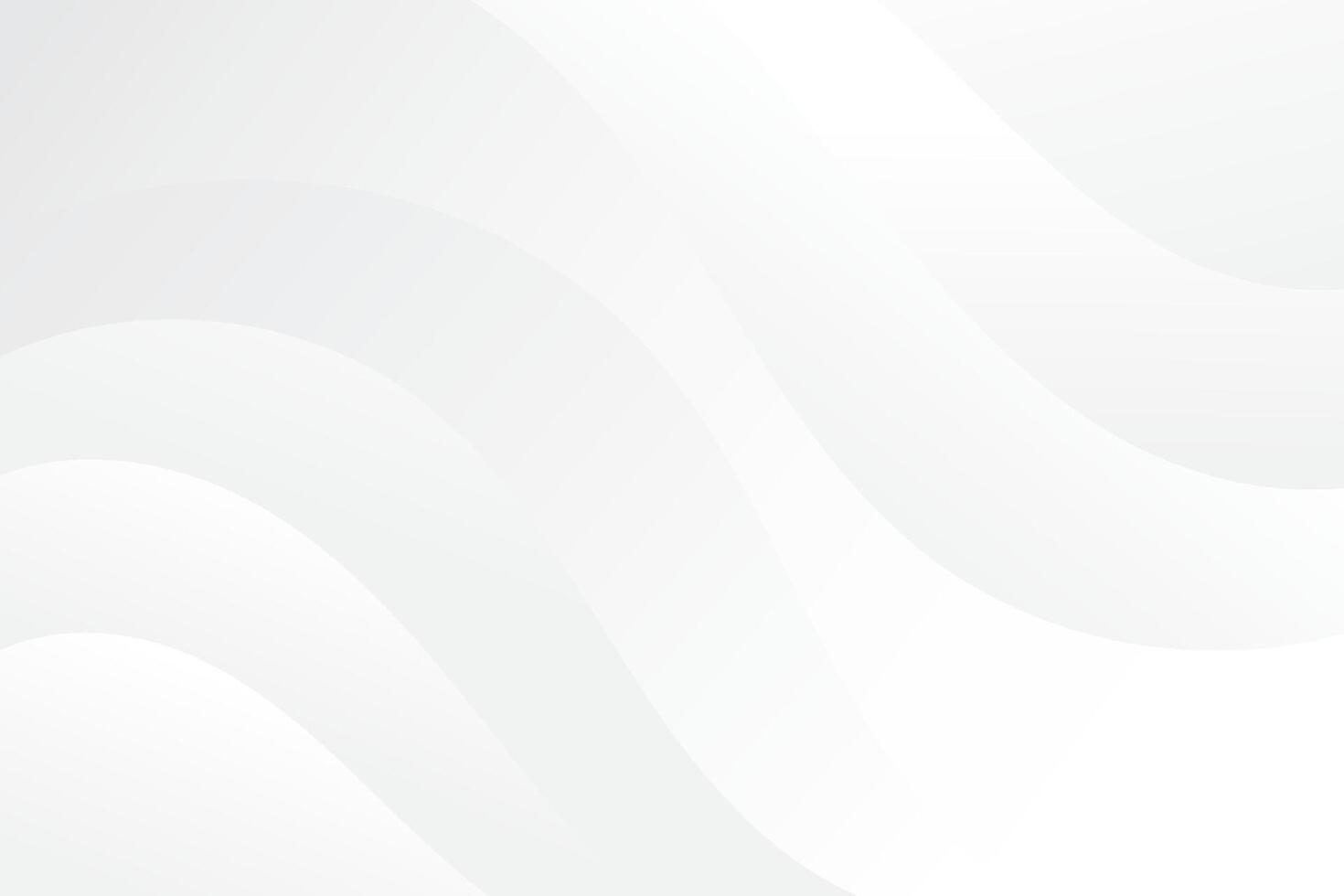 Abstract background white and gray with wave effects vector