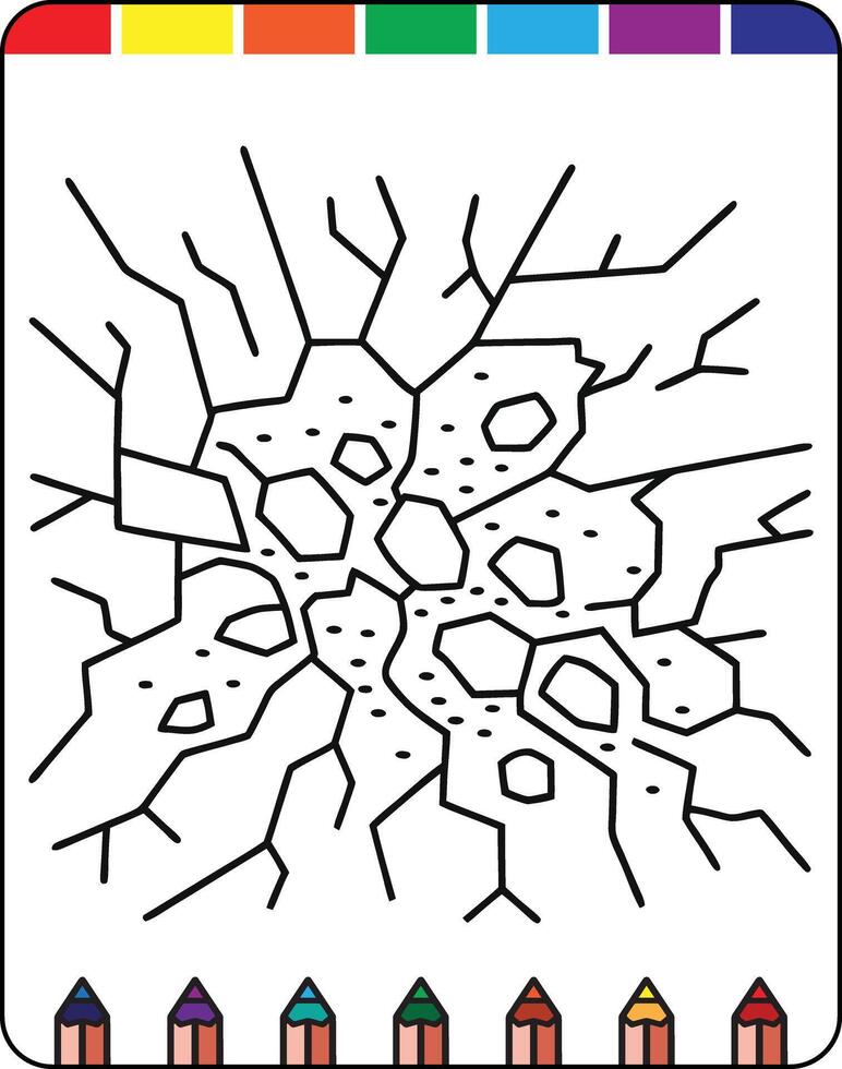 Color by number coloring pages for kids vector
