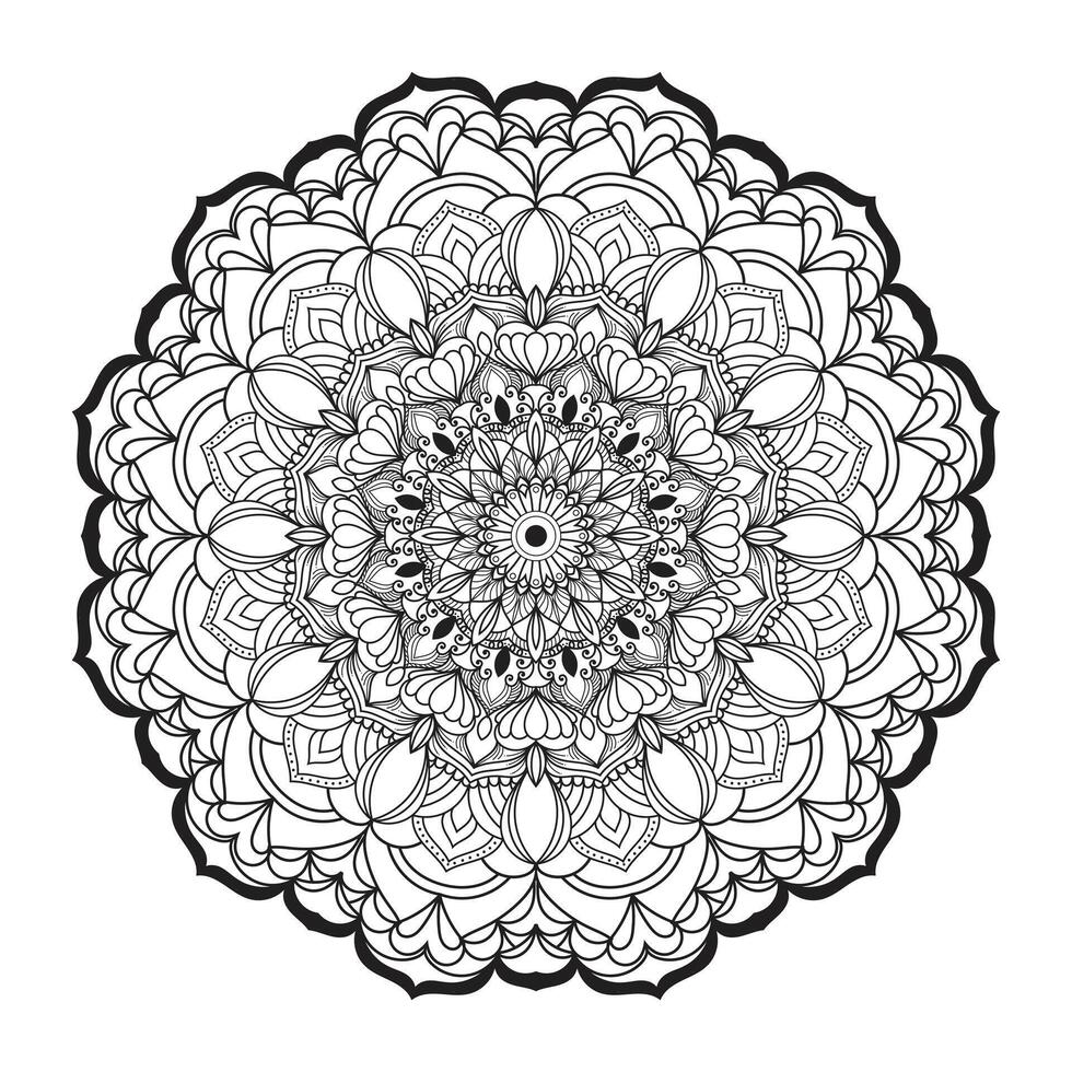 Harmonious Haven Mandala Coloring Book Pages for KDP, Featuring Exquisite Patterns to Foster Peaceful Portraits and Enhance Mental Clarity Through Mindful Creativity. vector