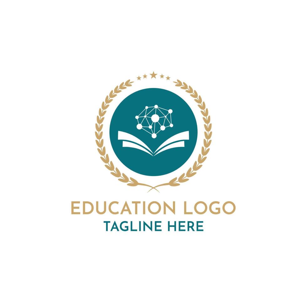 school college university logo design vector