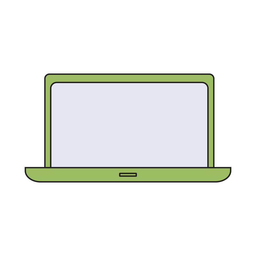 Laptop computer icon illustration design vector
