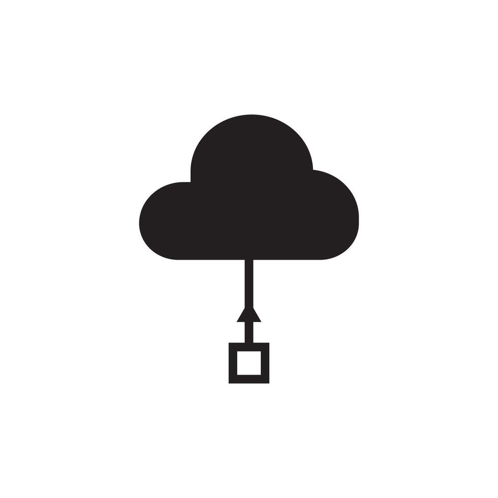 Cloud icon illustration isolated on white background vector