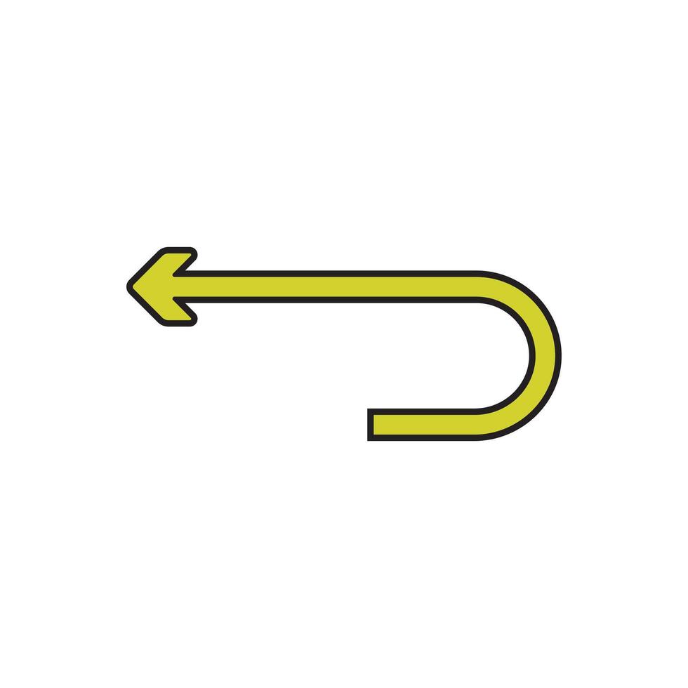 A yellow arrow pointing to the right vector