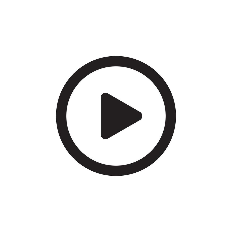 Play button icon illustration vector